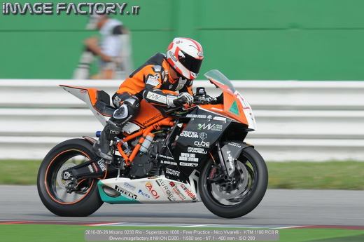 2010-06-26 Misano 0230 Rio - Superstock 1000 - Free Practice - Nico Vivarelli -  KTM 1190 RC8 R